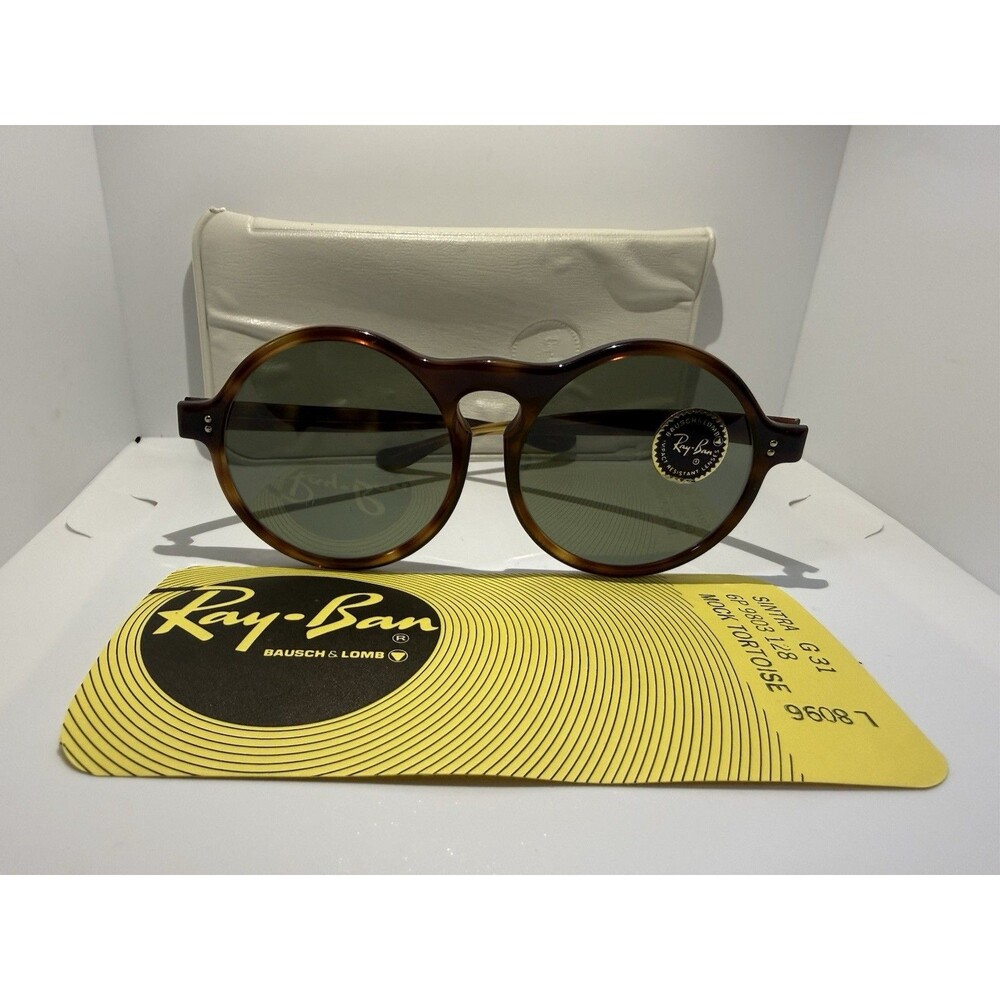 Vintage B&L Ray-Ban Sintra Sunglasses USA Bausch & Lomb Mock Tortoise G31 Lenses